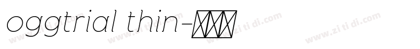 oggtrial thin字体转换